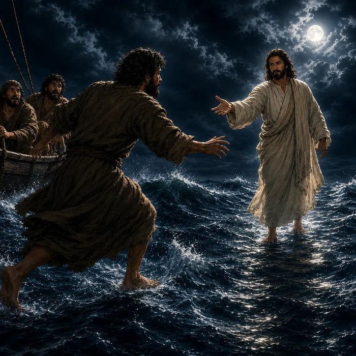 JESÚS CAMINA SOBRE EL AGUA